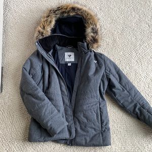 Obermeyer grey ski jacket, size 8. Perfect condition